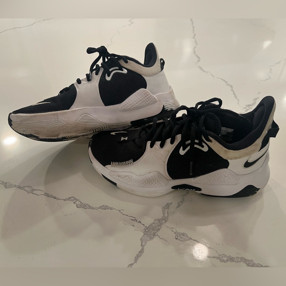 Nike PG 5 TB Team Basketball Shoes Paul George Oreo DA7758-001 Size 6